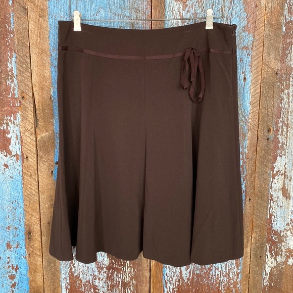 Separates by New York City Design Co Brown Circle Flowy Skirt Size 14 - Picture 1 of 4